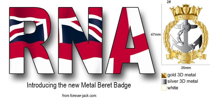 NEW RNA BERET BADGE (Metal)