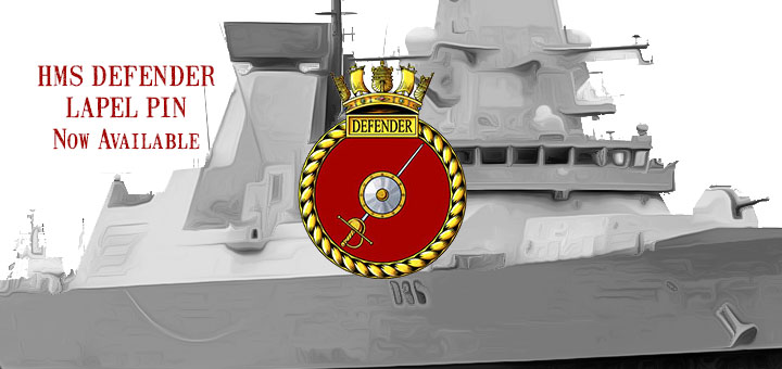 HMS Defender pin arrives this week